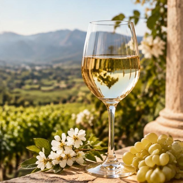 Torrontés blanco de los viñedos de altura